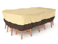 Чехол для комплекта мебели (стол + стулья) БЕЖ 220 х 150 х 60 см